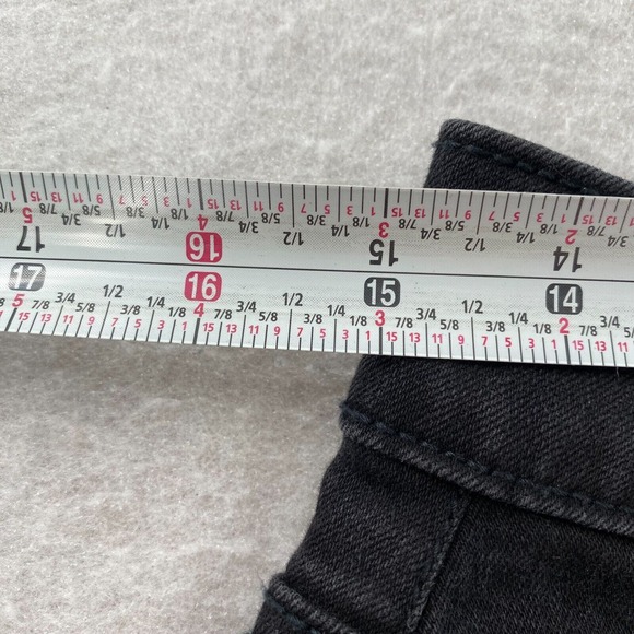 NWT M Jeans by Maurices Jeans Womens MEDIUM Short‎ High Rise Skinny Black Denim - Picture 11 of 14